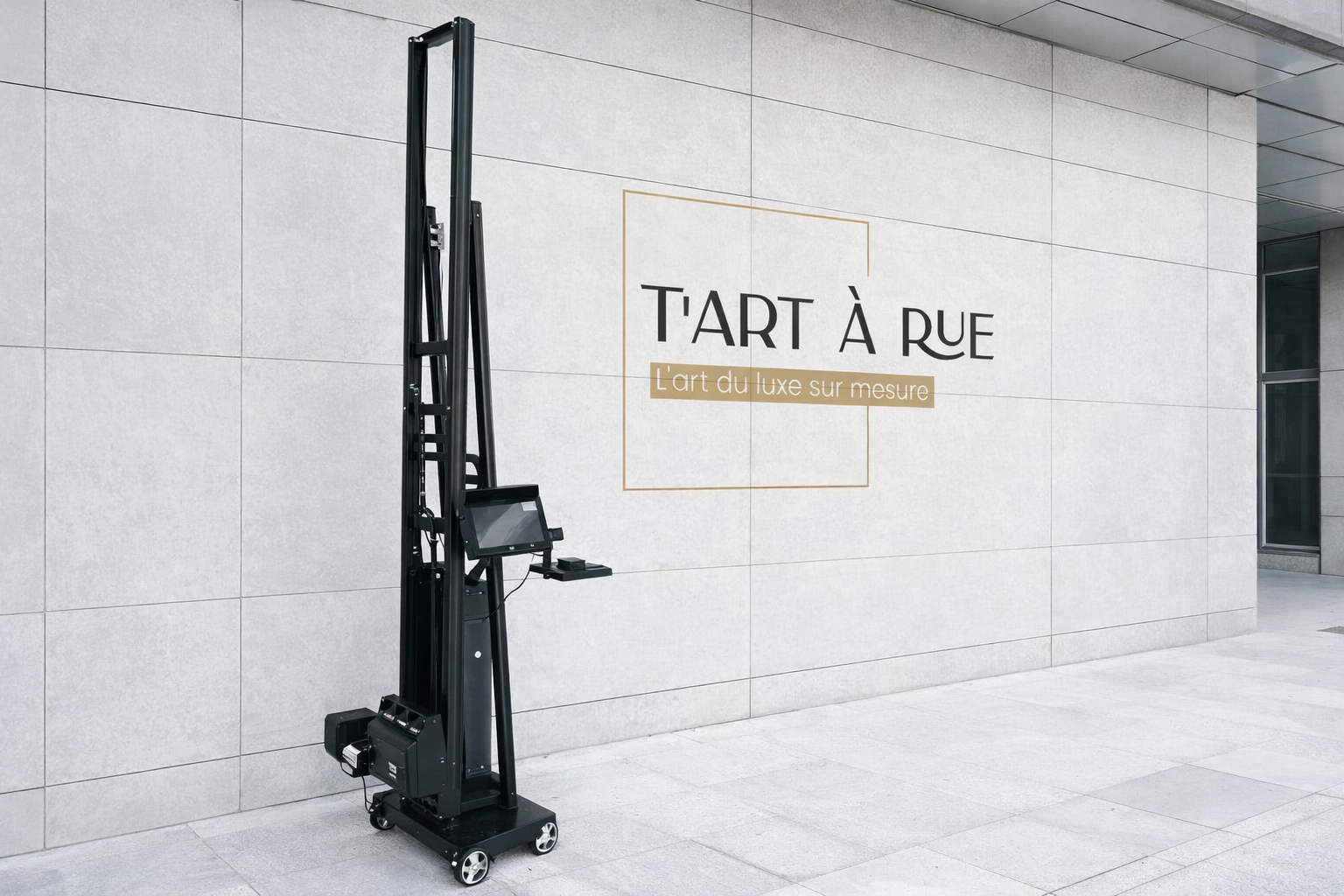 Imprimante murale en action - Impression Murale 56